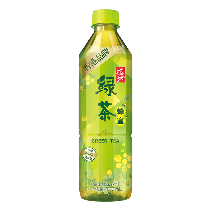 香港道地蜂蜜綠茶茶飲料純茶沖泡茶500ml*15瓶整箱囤貨低糖茶飲料