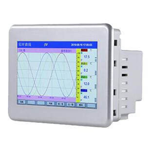 多路无纸记录仪温度曲线数据压力电流电压监测记录仪触摸屏高精度