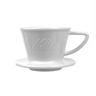 日本原装进口Kalita篮型陶瓷过滤杯 HASAMI波佐见烧蛋糕杯滴滤杯