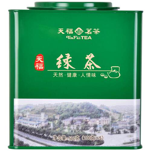 天福茗茶 绿茶峨眉绿茶 2026新茶 四川原产绿茶茶叶绿茶500G罐装