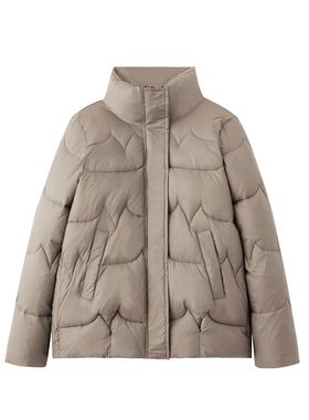 短款休闲宽松立领棉服女中年冬装