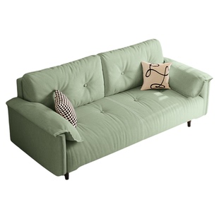 沙发小户型现代简约客厅公寓卧室大象云朵折叠两用免洗布艺沙发床