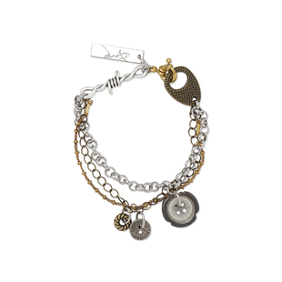 芸蚁〔九重天〕纯手工定制九重金属组合工匠开模做旧手链