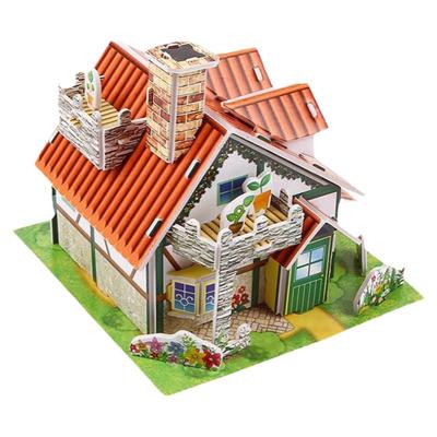 儿童3d立体拼图模型手工益智玩具