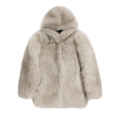 狐狸毛外套男皮草外套