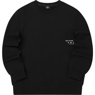 鸿星尔克加绒卫衣男款冬季新款男士圆领加厚青少年长袖运动上衣男