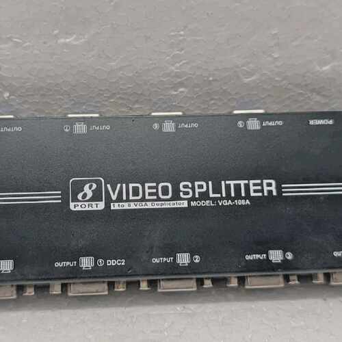 1 PC 8 PORT VIDEO SPLITTER  DUPLICATOR MODEL:VGA-108A VIDEO2