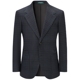 【意大利进口VBC】柏品威尔士亲王格商务西服外套男秋冬正装西装