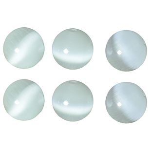 粉白猫眼石散珠 串珠水晶手链编织手串配珠手工珠子diy配件材料包