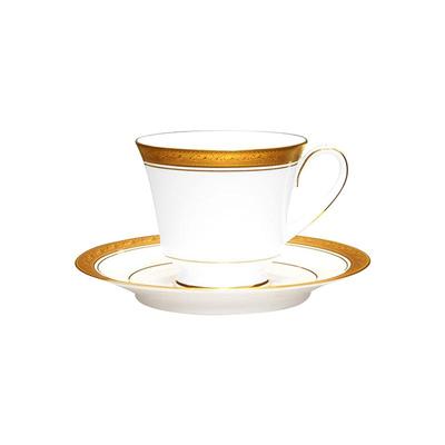 欧式奢华浮雕金咖啡杯碟