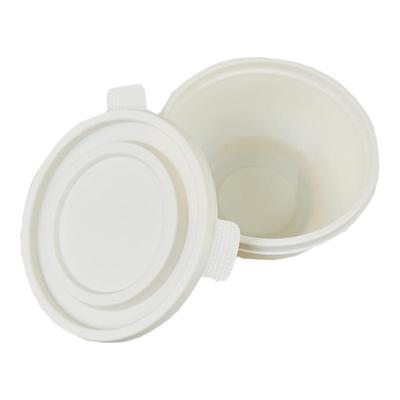 可降解淀粉加厚密封汤碗打包盒