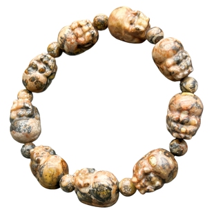 泰国财宝舍利貔貅手串男女单圈民族风龙宫舍利手链强磁场矿石饰品