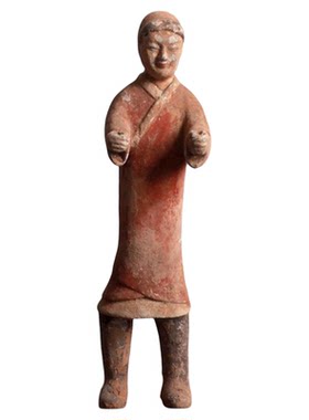 洛阳唐三彩陶俑乐舞俑收藏品装饰
