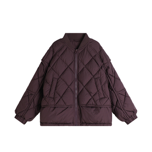 布丁哈鲁童装冬装女童2025冬季新款百搭儿童短款加绒加厚羽绒服