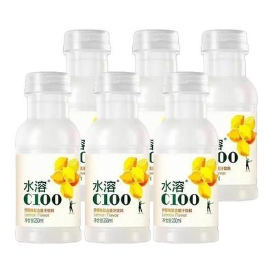 农夫山泉水溶C100柠檬味复合果汁饮料250ml*12瓶组合