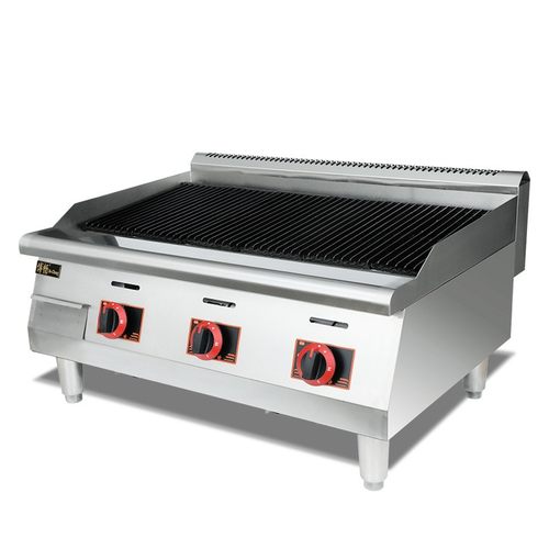 博畅燃气火山石烧烤炉GH-48H火山石烤肠烤鱼火山石烤炉