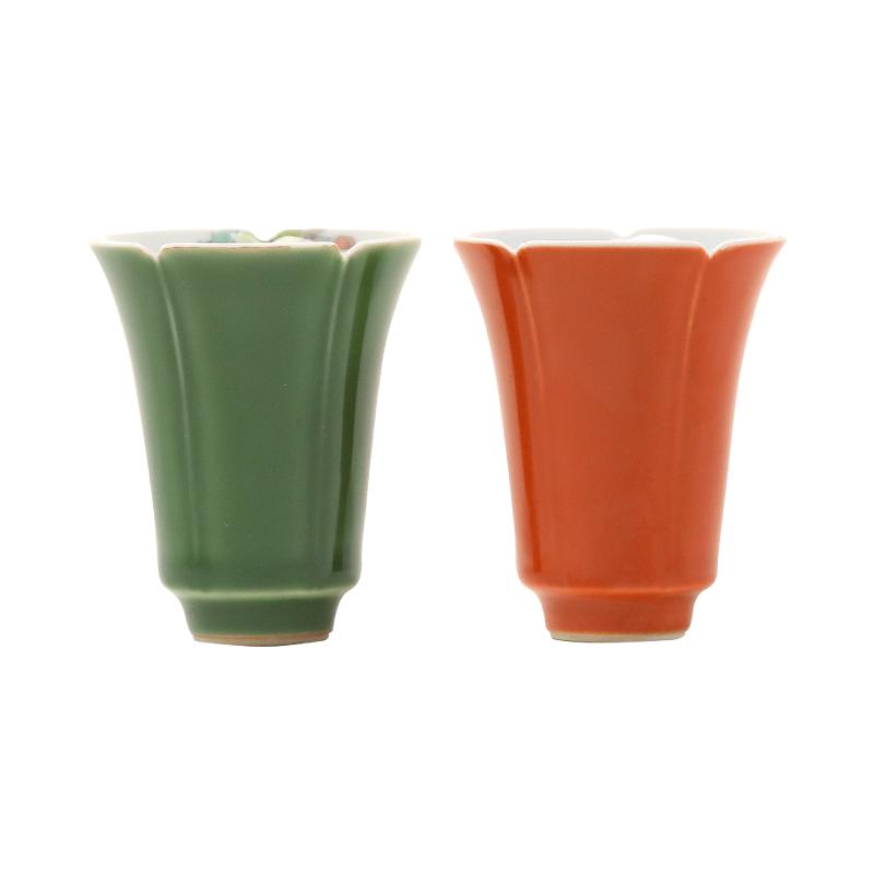 杜甫草堂家用对杯主人杯陶瓷小茶杯套装父亲节礼物博物馆文创茶杯