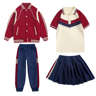 中学生班服三件套大小童男女春季运动服幼儿园园服教师装春秋套装