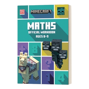 英文原版 Minecraft Maths Ages 8-9 Official Workbook 我的世界官方数学练习册8-9岁 英文版 进口英语原版书籍儿童图书
