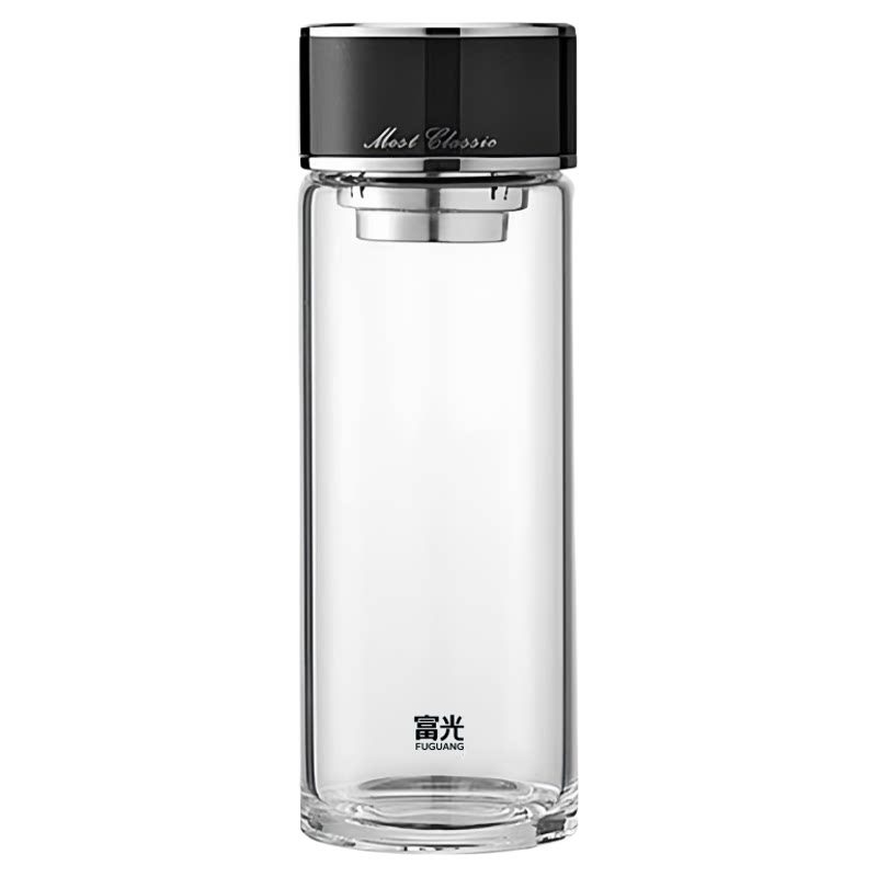 单层带滤网加厚高颜值礼品玻璃杯