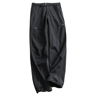 抗寒保暖！防风防水户外加绒软壳冲锋裤徒步登山工装休闲裤女Q058