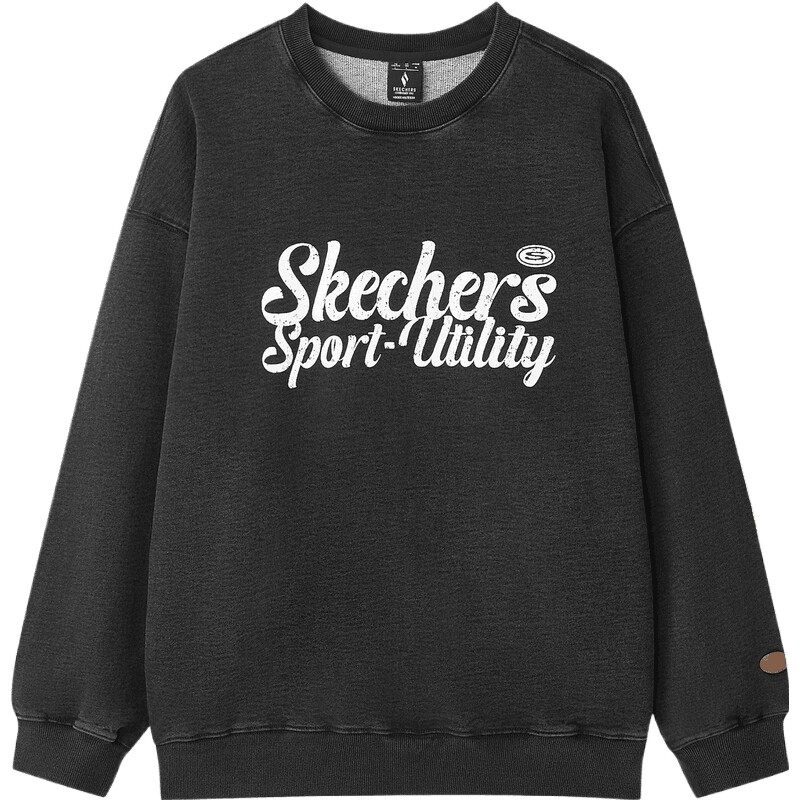SKECHERS斯凯奇男女运动休闲套头衫卫衣L125U009-05GD