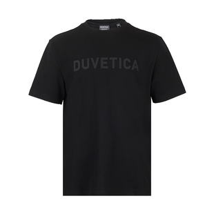 DUVETICA杜维迪卡男经典字母logo短袖T恤男士2025春夏新款XY