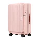 漫游新款前置开口粉色行李箱可扩展拉杆箱20寸26旅行箱登机箱子女