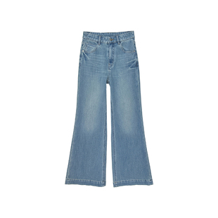 新一代神裤！~小个子筒喇叭牛仔裤显瘦高腰弹力裤子女2026新款春