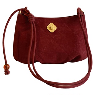 南风chio2nd 故宫文化系列 枝寻云朵包圣诞红色包包女秋冬斜挎包