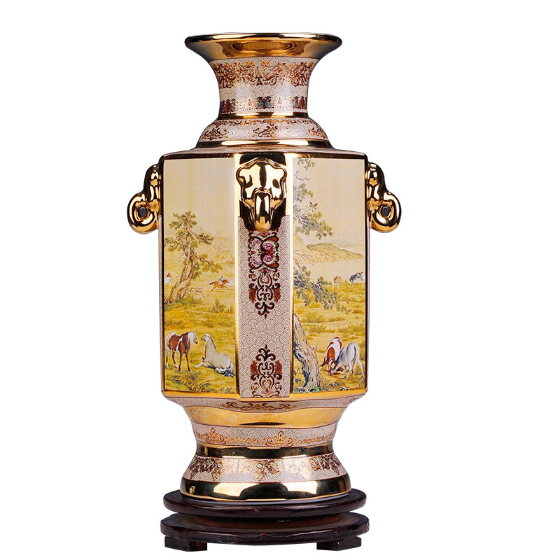 景德镇陶瓷器花瓶工艺品高档摆件