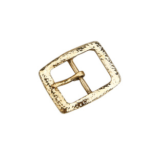 黄铜捶打纹皮带扣手工腰带扣五金裤带卡子休闲复古皮带针扣日字扣