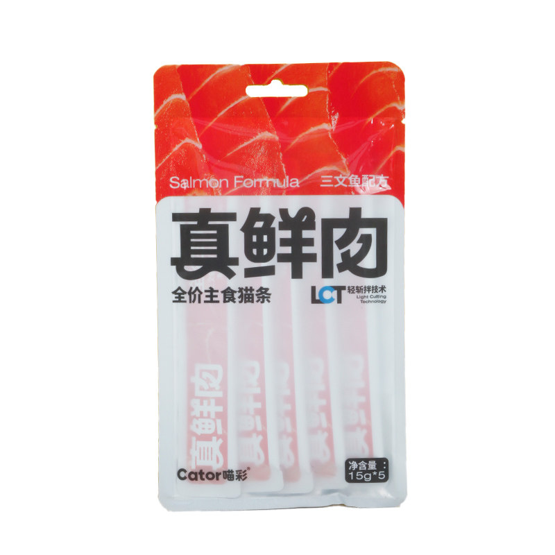 Cator喵彩真鲜肉主食猫条猫咪补水成幼猫营养滋补湿粮猫粮15g*5支