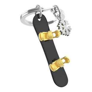 滑雪板合金车钥匙扣比利时Metalmorphose精致创意生日送礼物