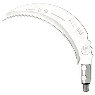 带齿镰刀头无焊接不锈钢钓鱼水草刀加厚通用野钓渔便携芦苇刀割草