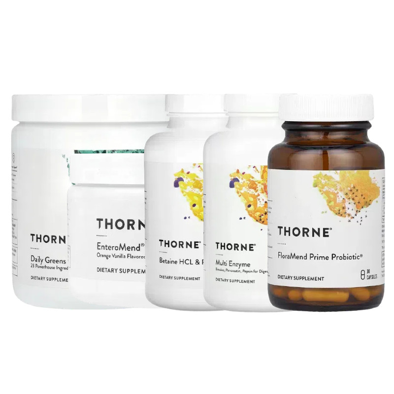 Thorne女性日常益生凝结芽孢杆菌元多种消化EnteroMend蛋白胰酶GI