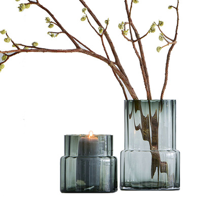 轻奢风玻璃水培样板间家居装饰