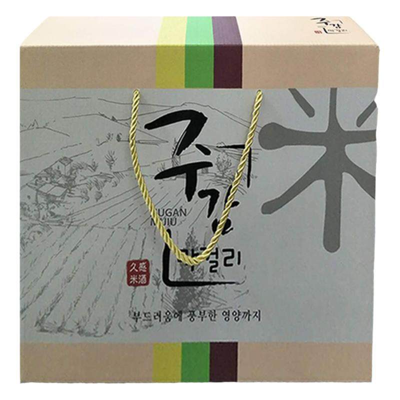 延边朝鲜族久感米酒韩式小木屋节日米酒礼盒玉米糯米蓝莓覆盆子