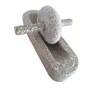 麦饭石碾子小石臼碾中药碾茶碾点茶抹茶碾压器茶粉茶饼石头碾子