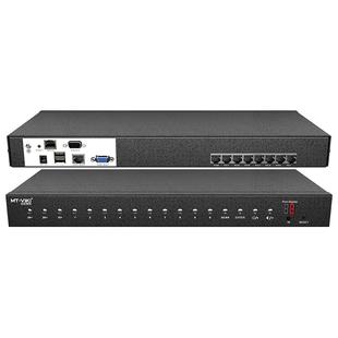 迈拓维矩 MT-9108MS-IP 8路网口数字KVM切换器远程ip控制管理机房服务器vga主机usb键鼠显示器共享器1u机架式