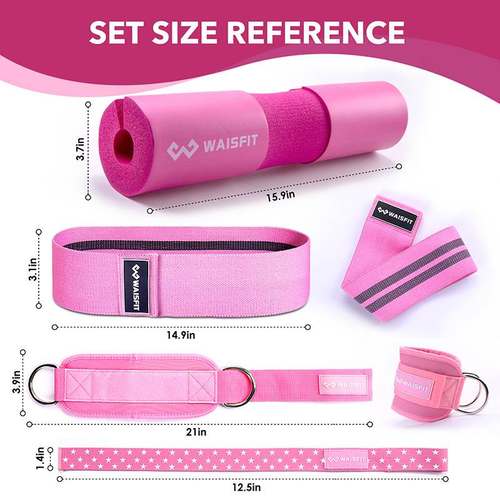 健身脚环脚踝扣腿部举重肌肉训练器深护肩杠铃垫龙门架蹲泡绵拉力