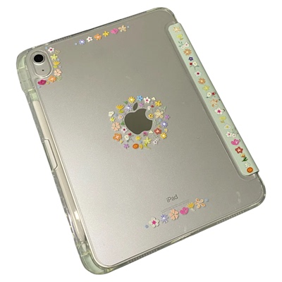 iPad亚克力翻盖笔槽保护壳