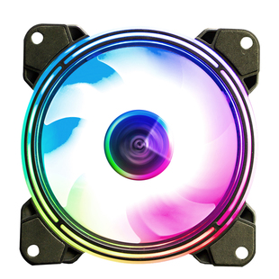 反叶机箱风扇12cm 5V3针argb同步AURA双光圈PWM温控静音散热MF120