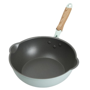 小炒锅单人迷你两人用轻便超轻平底锅不粘锅一人食家用深型煎炒锅