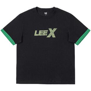 Lee舒适版经典圆领Logo印花撞色男士短袖T恤休闲潮流LMT0098194LE