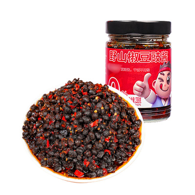 湖南野山椒豆豉酱香辣风味