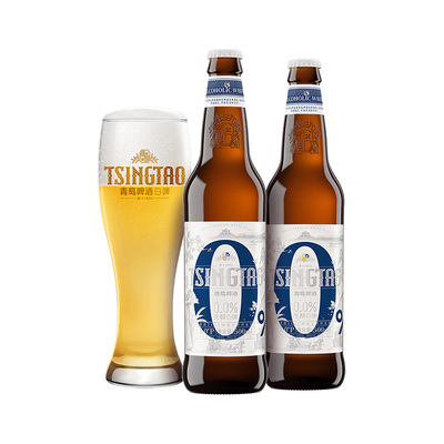青岛啤酒无醇白啤500ml*12瓶