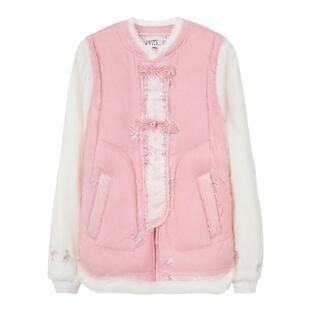 女童新中式羽绒马甲冬装新款儿童面包服保暖女孩背心羽绒马甲