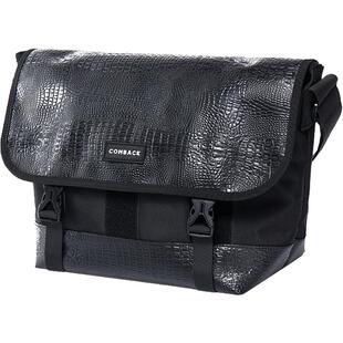 COMBACK全黑时尚大号潮牌邮差包运动跑步街头斜挎包ins百搭