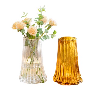 玫瑰花专用花瓶高级感适合插玫瑰花的花瓶客厅插鲜花透明水养轻奢